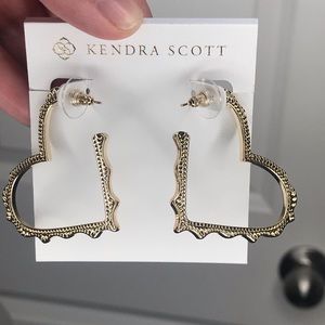 Kendra Scott Sophee Heart Hoop Earrings